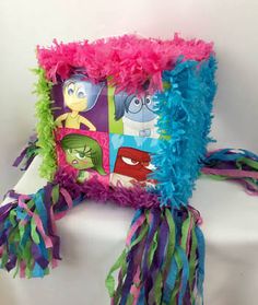 this is a pillow made out of tissue paper with the characters from phi phi phi phi phi