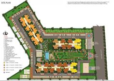 the site plan for an apartment complex