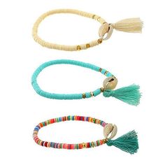 Move Over Retro Puka Beads, Our Super-Cute Tassel Bracelets Are Here! Just Another Fabulous Warm Season Bracelet To Add To Your Arm-Candy Collection!Specify Color In Comments For The One You Want. Price Is For One Bracelet Or Bundle All Three As A Fun Set Stretchy- Fits 5 ½”-7” Wrists Real Sea Shell Bead Mint Colored Flat Sequin Beads Mint 1” Tassel Dangle Adjustable Beaded Bracelets With Tassels For Beach, Casual Adjustable Tassel Jewelry, Adjustable Tassel Jewelry For Beach, Adjustable Tassel Jewelry For The Beach, Multicolor Casual Jewelry With Tassels, Beaded Bracelets With Tassels For Beach, Red Tassel Beach Jewelry, Red Tassel Jewelry For The Beach, Red Tasseled Jewelry For The Beach