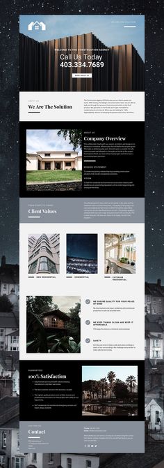 an image of a website design for a real estate development in the united states, usa