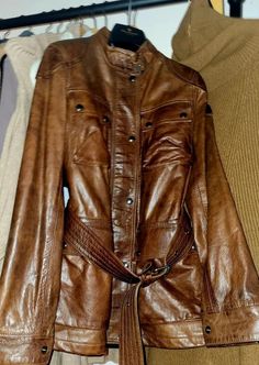 NWT $1550 WOMEN'S BELSTAFF TRIALMASTER PANTHER JACKET COGNAC SZ 38 STUNNING!!! Shipped with USPS Priority Mail. The women's "Trialmaster Panther" is a true forever jacket. The most elevated expression of our classic.. Trialmaster Material 100% Calf Leather Lining is 100% Cotton Sleeve lining 100% Viscose Designed for a relax fit Professional Leather Dry Clean Only *NOTE PLEASE ASK ALL QUESTIONS AS I NO LONGER ACCEPT RETURNS ANYMORE HOWEVER I WILL IF THE MISTAKE IS MINE AND PLEASE DON'T HESITATE Belstaff Leather Jacket, Panther Jacket, Belstaff Trialmaster, The Mistake, Leather Vest, Leather Jackets Women, Priority Mail, Panther, Cognac