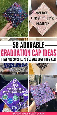 Dreaming of a graduation cap design that slays? Look no further! Get ready to rock that stage with these show-stopping grad cap ideas! From fun to filmy and totally showstopping, we have it all under one roof! Grad Cap Decoration, Graduation Cap Designs College, Grad Cap Ideas, Graduation Cap Ideas, College Grad Cap Ideas, Grad Cap Decorated, College Graduation Cap Decoration