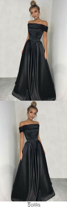 Black Sleeveless Satin Prom Dress, Black Satin Prom Gown, Black Satin Evening Dress For Prom, Black A-line Satin Dress, Black Satin Gown For Prom Season, Black Satin A-line Dress, Sleeveless Black Satin Dress For Wedding, Black Sleeveless Satin Dress For Wedding, Fitted Black Satin A-line Dress