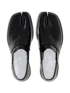 Shop Maison Margiela Tabi slip-on loafers with Express Delivery - FARFETCH Mcqueen Tattoo, Shoes List, Tabi Boots, Maison Margiela Tabi, Tabi Shoes, Margiela Tabi, Margiela Shoes, Shoe Inspo, Swag Shoes