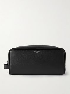 You can't go wrong with SAINT LAURENT's wash bag— it has a classic design and is capacious enough to fit an electric toothbrush. Made from black full-grain leather, it's durable and has a side handle for carrying or hanging in the bathroom. Saint Laurent Men Bag, Saint Laurent Collection, Leather Wash Bag, Mens Toiletry Bag, Male Makeup, Fashion Collage, Wash Bag, Electric Toothbrush, Wash Bags