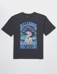 BILLABONG Lost In Bliss Girls Tee Billabong Shirts, Preppy Tops, Wwe T Shirts, Flannel Sweatshirt, Birthday Pins, Graphic Trends, Boys Graphic Tee, Girls Graphic Tee, Girls Blouse