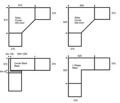 the diagram shows how to use different angles and heights for an area with no walls