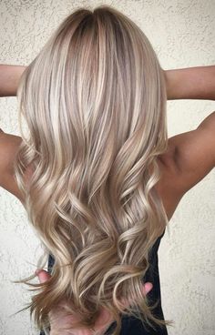 Blond Hairstyles, Blond Balayage, Color Highlights, Human Hair Color, Brown Blonde Hair, Hair Colours, Ombre Hair Color, Long Blonde