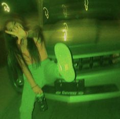 Green Discord Pfp, Mathilde Core, Green Y2k Aesthetic, Imvu Pfp, Grunge Pics, Green Pfp, Y2k Photoshoot, Vr Camera, Discord Profile