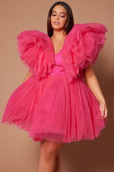 Available In Pink. Tulle Mini Dress Deep V Neck Tulle Puff Sleeves Back Zipper Lined Shell: 100% Nylon Contrast: 100% Polyester Lining: 95% Polyester 5% Spandex Imported | Delaney Tulle Mini Dress in Pink size 2X by Fashion Nova Spring Party Dress With Voluminous Fit, Summer Party Mini Dress With Voluminous Fit, Summer Nylon Dress With Ruffles, Pink Nylon Party Dress, Spring Party Dress In Nylon, Spring Party Nylon Dress, Spring Nylon Dresses With Ruffles, Nylon Mini Dress For Evening In Spring, Spring Party Mini Dress In Nylon