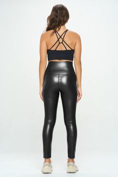 High Waist PU Leather Corset Cincher Pants | us.meeeshop Sporty High Stretch Solid Color Bottoms, Trendy High Waist Gym Bottoms, Versatile High Stretch Leggings For Night Out, Stretch High Waist Leather Pants With Belt Loops, High Stretch Black Bottoms, Trendy Fitted Gym Bottoms, Chic Solid Workout Bottoms, Trendy Compression Bottoms For Workout, Fitted Sports Bottoms In Solid Color