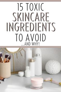 Discover the hidden dangers lurking in your skincare products and revolutionize your beauty routine with our guide to 15 toxic ingredients you must avoid. Join the #CleanBeauty movement and embrace a healthier, toxin-free skincare experience. Learn which ingredients to steer clear of and find safer alternatives for radiant, glowing skin. Click to read and pin for later! | Clean Beauty Tips | Non-Toxic Anti-Aging Skincare-40s and beyond | #HealthySkin #BeautyTips #ToxinFree Skincare Ingredients To Avoid, Remedies For Bee Stings, Toxin Free Skincare, Ingredients To Avoid