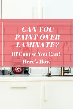 the words can you paint over laminate? if course you can here's how