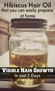 Hibiscus flower homemade hair oil that will boost your hair growth like never before #hair #hairoil #hairgrowth #haircare #beauty #beautytips #oil Homemade Hair Oil, Hair Growth Inhibitor, Healthy Shiny Hair, Thick Hair Growth, Natural Hair Removal, Natural Hair Mask, Aloe Vera For Hair, Boost Hair Growth