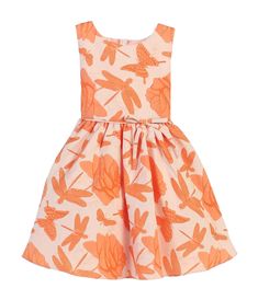 Girls Garden Floral Jacquard with Side Bow Dress - Blissfully Lavender BoutiqueSweet Kid Dragonfly Print, Orange Garden, Discount Logo, Coupon Card, Lowes Coupon, Coupon Design, Garden Girls, Bow Dress, Coupon Book