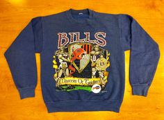 Vintage 1991 Buffalo Bills Crewneck Sweatshirt jersey super bowl thurman thomas xxv xxvi xxvii xxviii afc champs champions lesean mccoy by BroadwayVintageLLC on Etsy