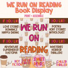 we run on reading books and drink coffee, donuts, and hot chocolates