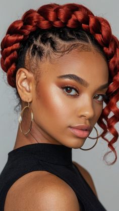 Looking for a chic and stylish look? The Gorgeous Rose Red Side Part Bob is a stunning way to showcase your beauty while adding a soft touch. This hairstyle is perfect for any occasion. Click for tips on achieving this fabulous look! #RoseRedSidePartBob #HairTrends #BobStyles #BlackWomenHair #HairInspo Red Side Part Bob, Red Side Part, Side Part Bob, Bob Styles, Side Part, Red High