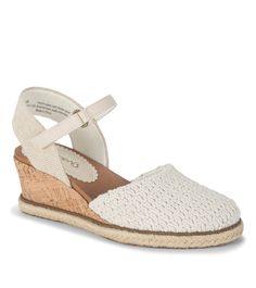 Ocean - Natural - Hero Closed Toe Wedges, Wide Width Sandals, Toe Loop Sandals, Cold Weather Boots, Closed Toe Sandals, Low Wedges, Wide Calf Boots, Espadrille Wedge, Famous Footwear