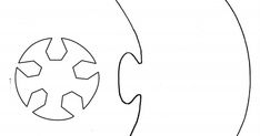 a black and white drawing of a soccer ball in the middle of an oval shape