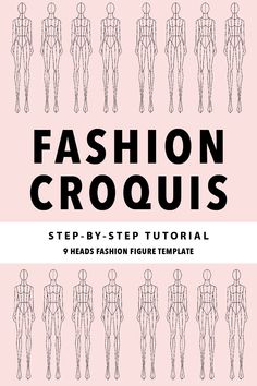 fashion croquiis step - by - step guide for beginners to learn how to