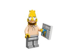 the simpsons character is holding a newspaper