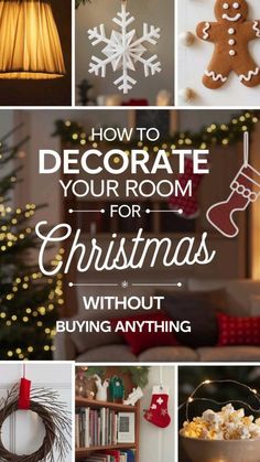 how to decorate your room for christmas without buying anything