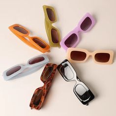 Women's Rectangular Shape Sunglasses - Polycarbonate lens. - Impact-resistant lens. - UV400 protection against ultra violet rays UVA & UVB - Assorted frame and lens color per dozen. -Size: 5.75" x 2" Rectangle Frame Sunglasses, Rubber Bead, Shape Sunglasses, Mini Bracelet, Mama Necklace, Rectangle Frame, Stylish Glasses, Green Frame, Lingerie Accessories