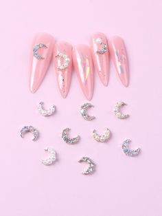 Nail Embellishments, Gold Collar, Nails Desing, Moon Shapes, Baby Baby, Beauty Tools