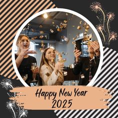 Custom Festive Happy New Year 2025 Photo Editing Online