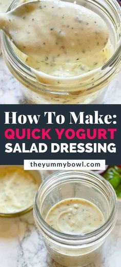 GREEK YOGURT HERB DRESSING Greek Yogurt Dressing Recipes, Greek Yogurt Salad, Yogurt Salad Dressing, Herb Dressing Recipe, Greek Yogurt Salad Dressing, Healthy Dressing Recipes, Yogurt Salad, Greek Yogurt Dressing, Herb Dressing