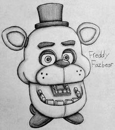 a drawing of a teddy bear with a top hat