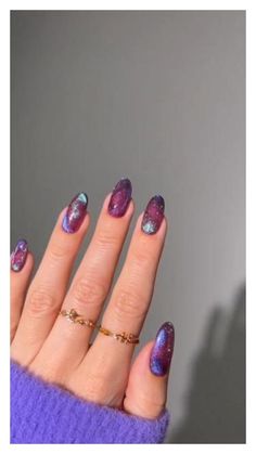 Captivate with the magnetic allure of cat eye nails! Perfect for adding a touch of mystery and sophistication to your summer look. Magnetic Nail Art, Nail Art Purple, Cat Eye Gel Polish, Special Nails, Viral On Tiktok, Eye Nails, Magnetic Nails, Cat Eye Gel, Cat Eye Nails