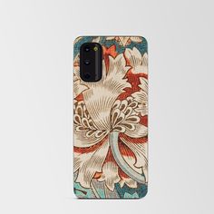 a phone case with an image of flowers on it