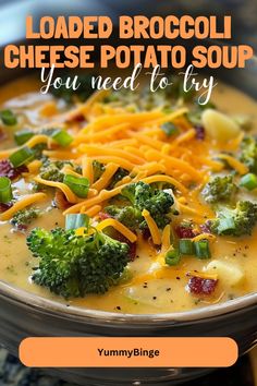 loaded broccoli cheese potato soup you need to try