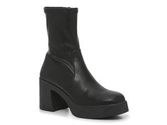 Save on Inntel Bootie at DSW. Free shipping, convenient returns and customer service ready to help. Shop online for Inntel Bootie today! Short Heeled Boots, Steve Madden Black Boots, Birkenstock Styles, Platform Boots Chunky, Black Chunky Heels, Steve Madden Boots, Fashion Aesthetics, Swag Shoes, Athletic Fashion