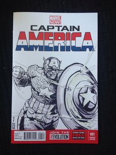 the cover to captain america comic book