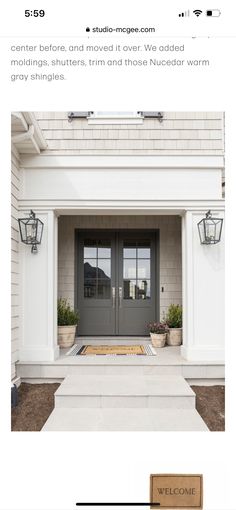 the front door of a house that is for sale