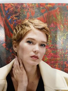 Lea Seydoux Hair Short, Lea Seydoux Hair, Short Haircuts Ideas, Bob Haircut Ideas, Haircuts Ideas, Pixie Bob Haircut, Lea Seydoux