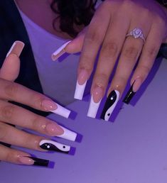 Buff Nails, Punk Nails, Manicure Tips, Cute Acrylic Nail Designs, Long Square Acrylic Nails, Bling Acrylic Nails