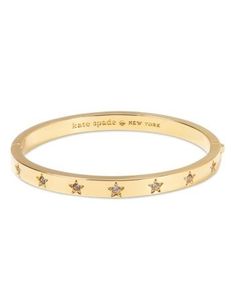 Kate Spade Gold Bracelet, Kate Spade Bracelet, Kate Spade Bangle, Star Bangle, Dope Jewelry, Nail Jewelry, Classy Jewelry