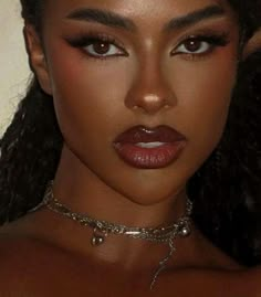 Siren Eye Makeup Black Women, Siren Black Women, Dark Makeup Black Women, Siren Eyes Makeup Black Women, Siren Eyes Black Women, Dark Femine Makeup Aesthetic, Black Bunny Makeup, Dark Elegant Makeup, Siren Makeup Black Women