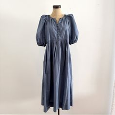 Perfect Dress For Summer. Very Flattering! The Great Dresses, Dress For Summer, Perfect Dress, Color Blue, Summer Dresses, Womens Dresses, Women Shopping, Dresses, Blue