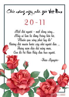 a greeting card with red roses on it