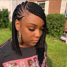 Ponytail Plait, Braids Lemonade, Two Cornrow Braids, Half Cornrows, Scalp Braids, Lemonade Braids Hairstyles, Braids Knotless, Braids Ponytail