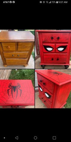 Spiderman Room Decor, Spiderman Bedroom, Boy Room Themes, Man Bedroom, Spiderman Room, Furniture Kitchen Island, Zimmer Diy