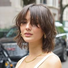 Split Bangs Short Hair, Short Face Haircuts, Short Hair Ideas Haircuts With Curtain Bangs, Layered Textured Bob Short, Modern Shag Short Hair, Mullet Hairstyle Women Wolfcut, Bangs Fall 2023, Layered Bob With Bangs Straight Hair, Short Hairstyles With Wispy Bangs