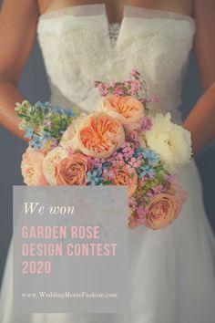 garden rose Bouquet Inspiration, Garden Rose, First Place, Fashion Website, Contest Design, Rose Design, Bridal Bouquet, Blog Posts, Table Decorations