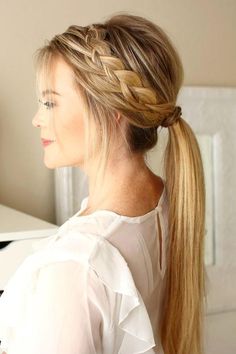 Pretty Ponytails, Cute Ponytail Hairstyles, Cute Ponytails, Braided Ponytail Hairstyles, Braided Ponytail