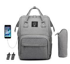 an image of a backpack and charger set up for the apple iphone 5g